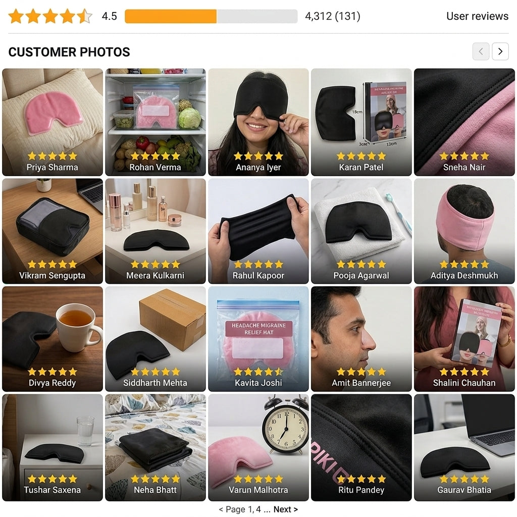 Cooling Head and Eye Relief Cap | 50% OFF + Free Cash on Delivery