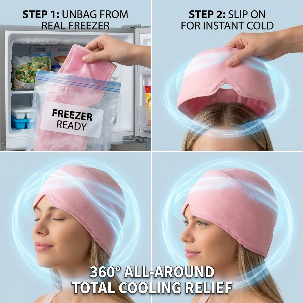 Cooling Head and Eye Relief Cap | 50% OFF + Free Cash on Delivery