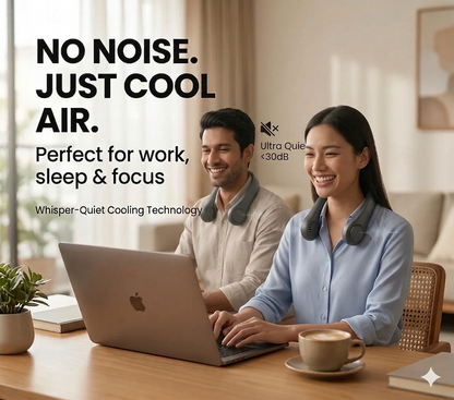 AeroBreeze Luxe Wearable Air Cooler-Neck Fan | Sale now + Free Cash on Delivery