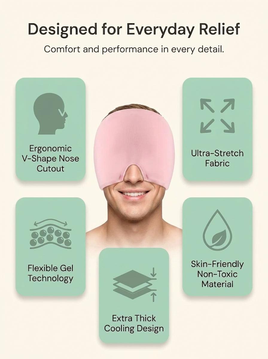 Cooling Head and Eye Relief Cap | 50% OFF + Free Cash on Delivery