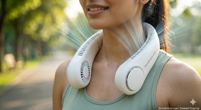 AeroBreeze Luxe Wearable Air Cooler-Neck Fan | Sale now + Free Cash on Delivery